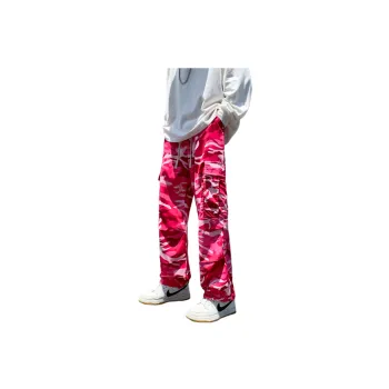 Fashionable Loose Blended Synthetic Fabrics Cargo Pants