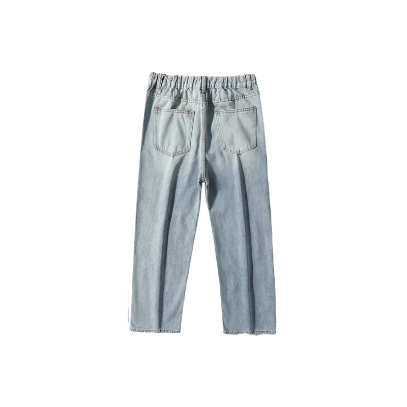 Casual Straight Leg Jeans-1