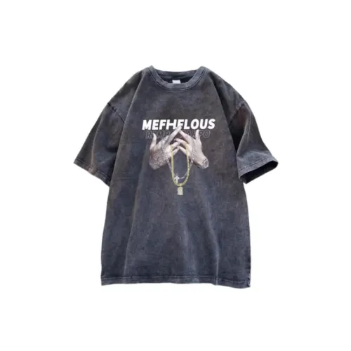 Trendy Loose Washed Vintage Hip-hop Printed T-shirt