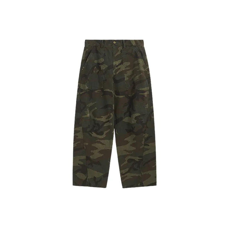 Street Loose Cotton Cargo Pants-2