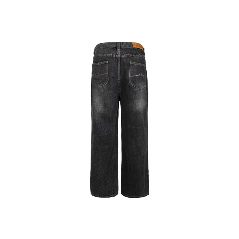 Hip Hop Loose Casual Letter Jeans-1