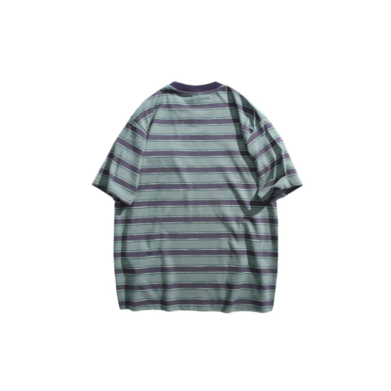Retro Loose Cotton Blended Fabric T Shirt-3