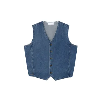 Trendy Retro Denim Vest