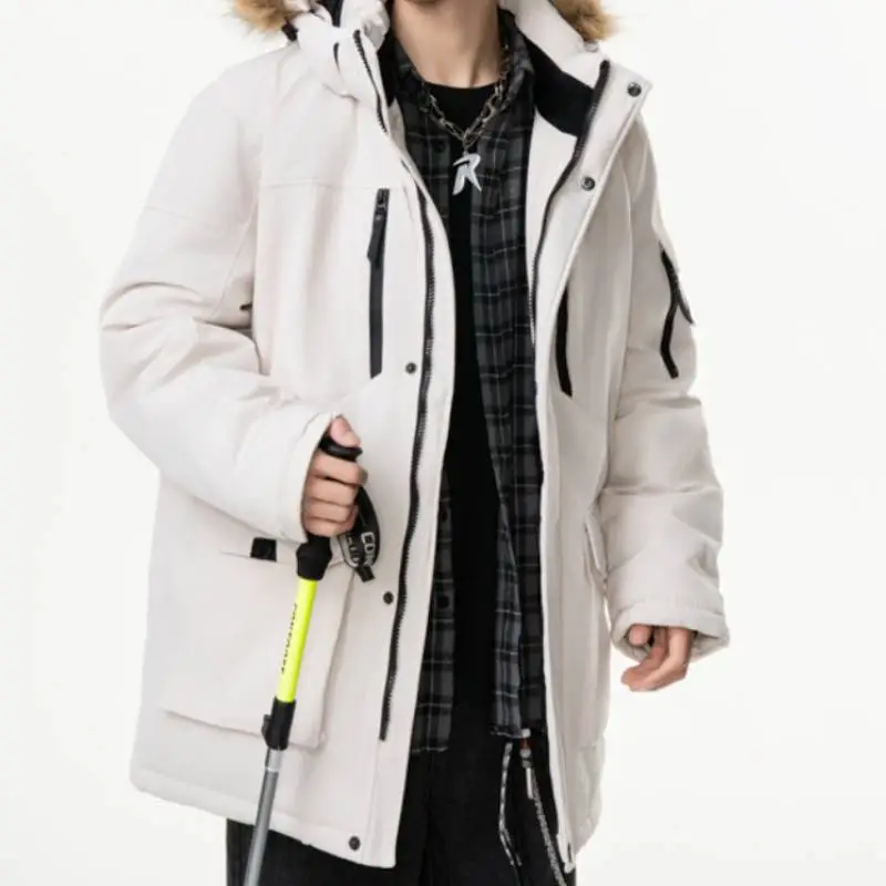 Casual Plain Blended Synthetic Fabrics Quilted Jacket-6