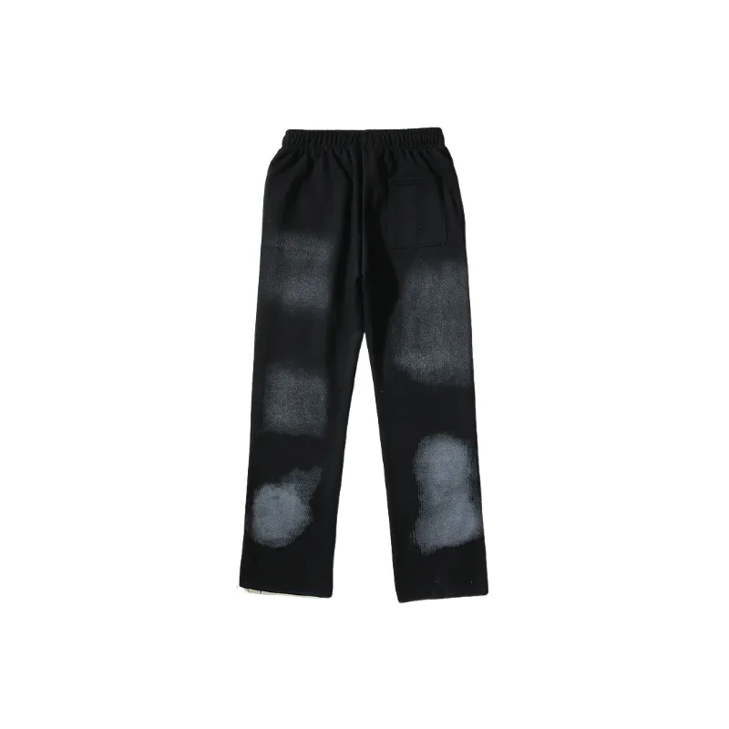Retro Straight Leg Cotton Casual Pants-1