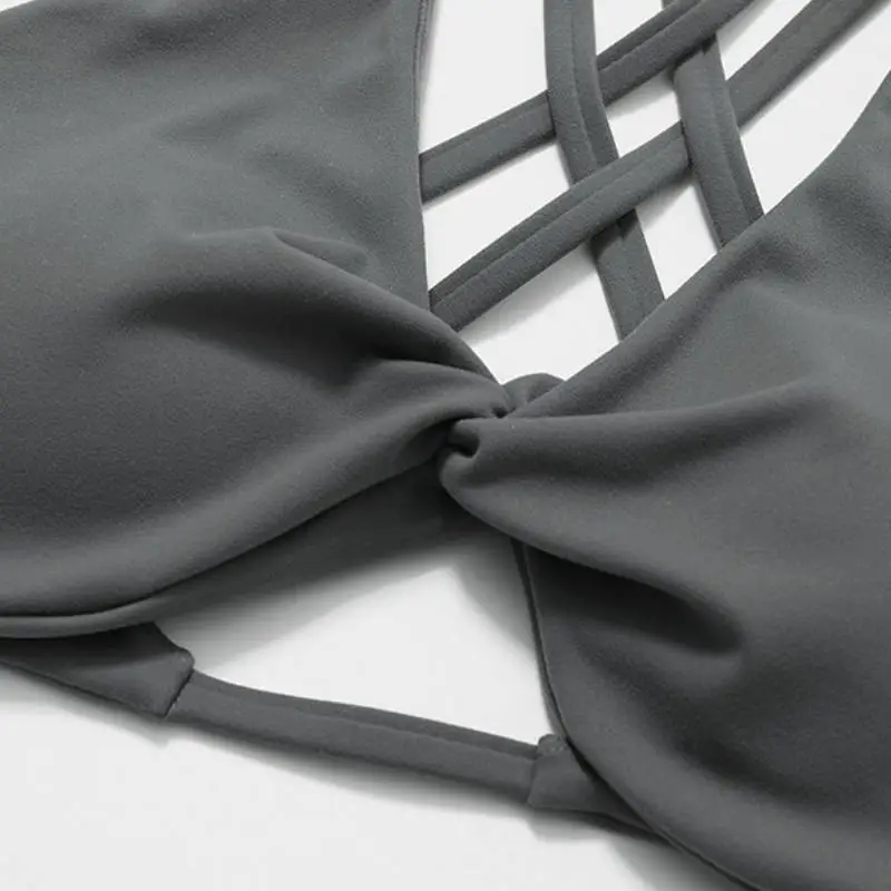 Casual Plain Nylon Spandex Brushed Fabric Sports Underwear Women-8