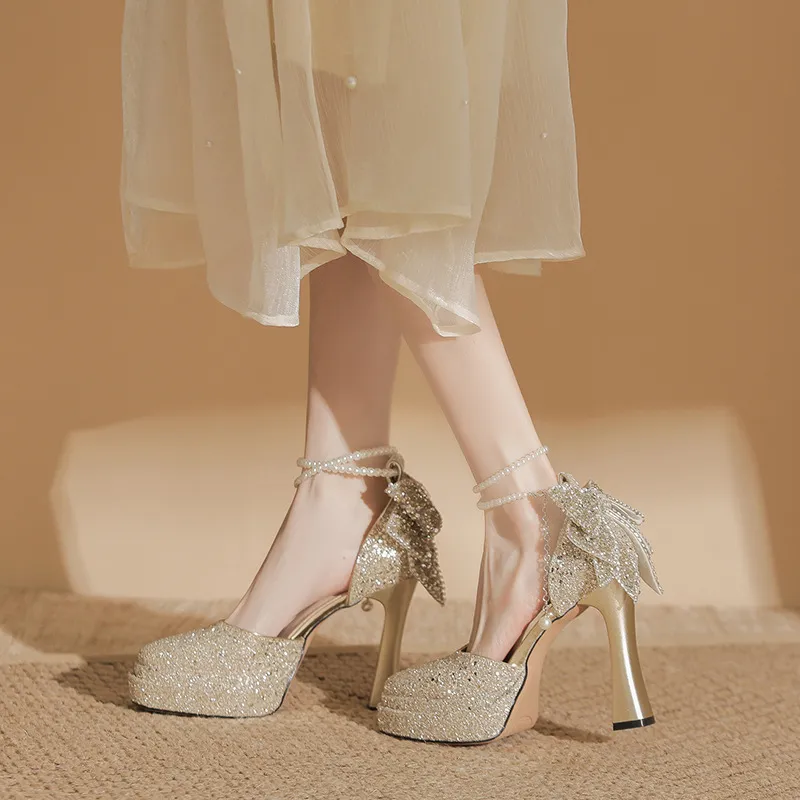 Casual Waterproof High Heels-1