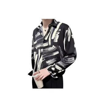 Oil Painting Design Sense Flower Shirt swag OOTD