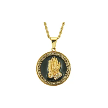 Praying Hands Pendant Necklace