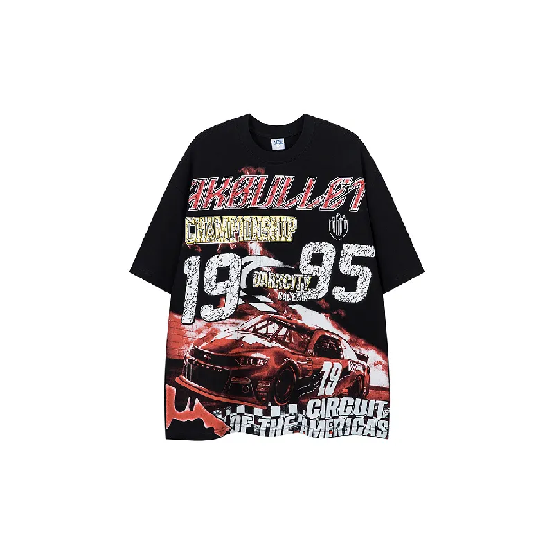 Retro Trendy Combed Cotton T-Shirt-0