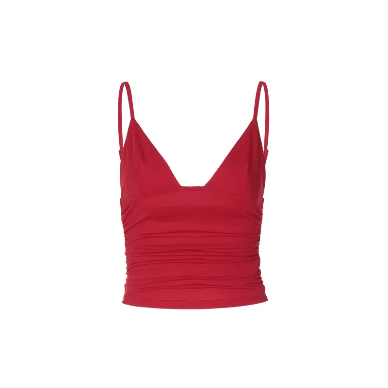 Fashionable Plain Milk Fiber Camisole Women-2
