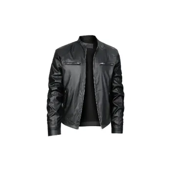 Casual Loose Artificial Leather Jacket