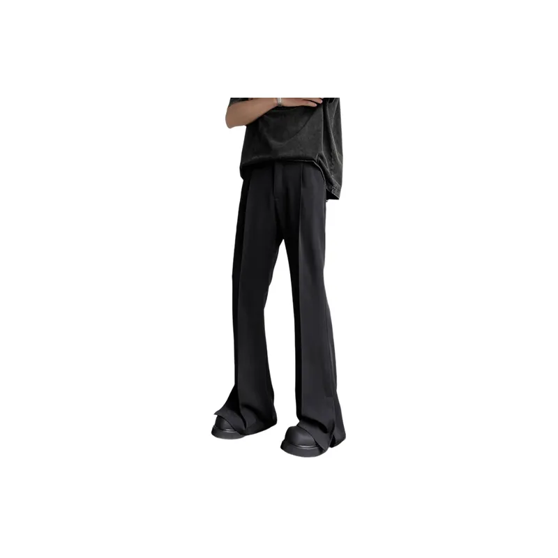 Fashionable Loose Straight Leg Suit Trousers-1