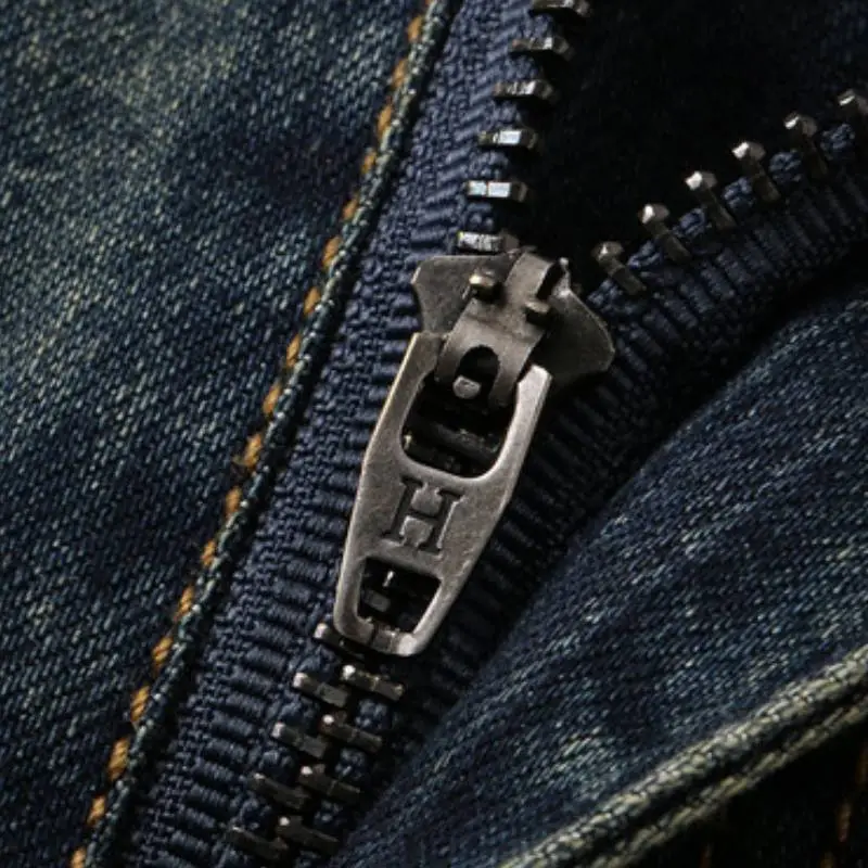 Casual Straight Leg Jeans Unisex-3