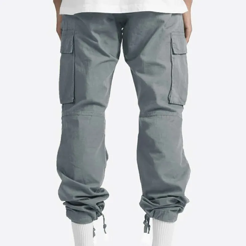 Fashionable Casual Polyester Cargo Pants-4