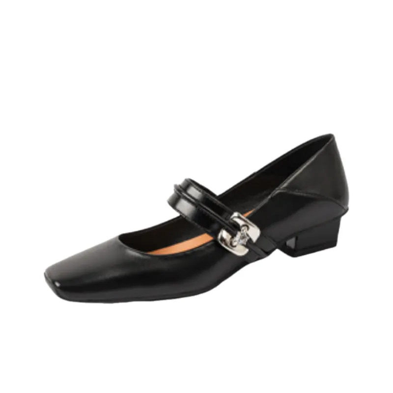 Casual Plain Mary Jane Shoes-0