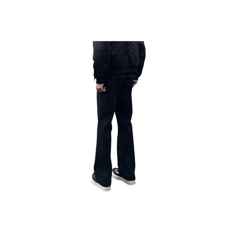Fashionable Straight Leg Denim Casual Pants-1