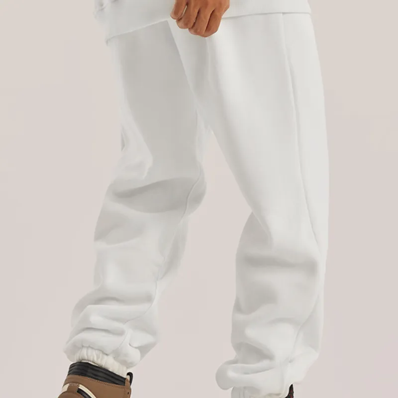 Plain Fashionable Cotton Casual Pants-3