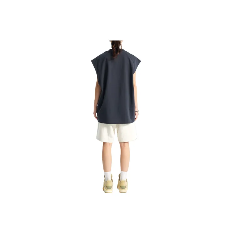 Plain Loose 100% Cotton Vest-13
