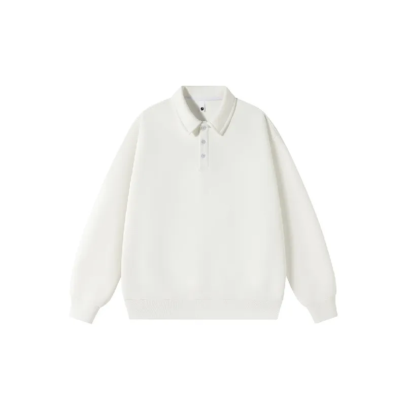 Loose Plain Corduroy Polo Unisex-10
