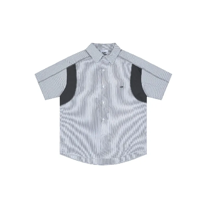 Casual Loose Blended Synthetic Fabrics Shirt Unisex-4
