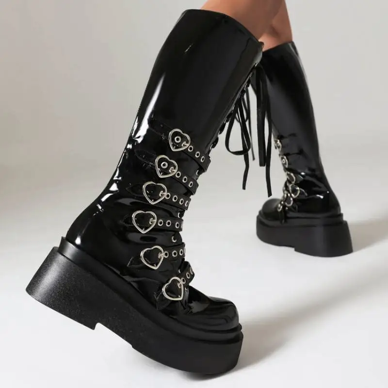 Fashionable Studded Martin Boot-2
