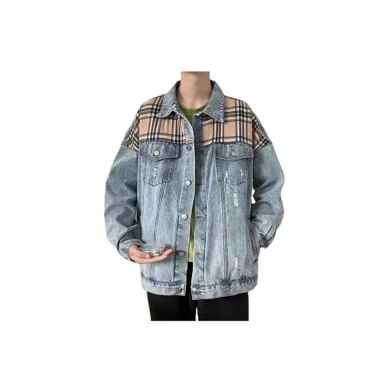 Loose Handsome Retro Denim Jacket-0