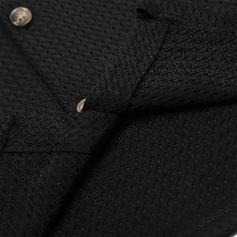 Sporty Breathable Blended Synthetic Fabrics Polo Unisex-4