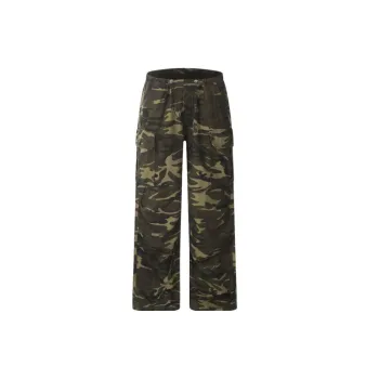 Pleated Loose fitting Camouflage Cargo Pants