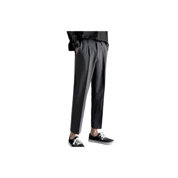 Casual Loose Blended Synthetic Fabrics Suit Trousers