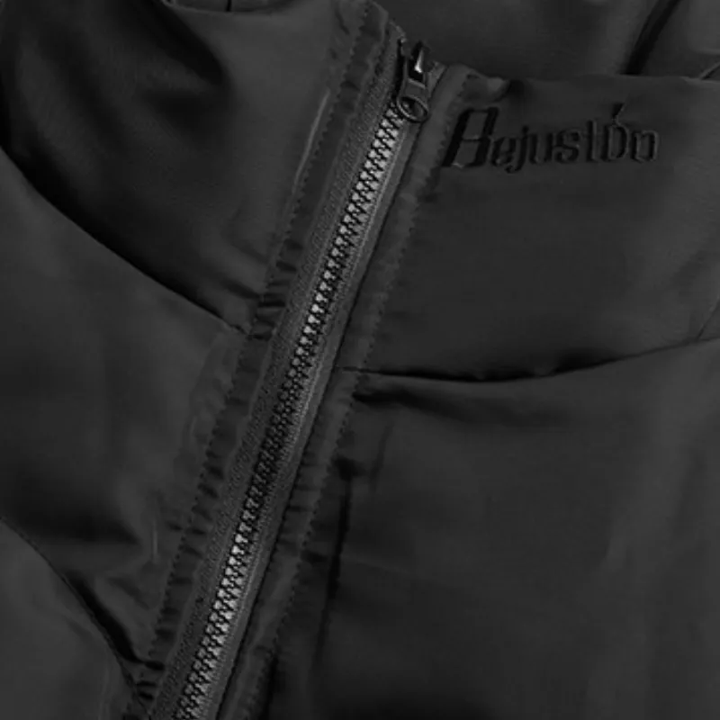 Casual Plain Blended Synthetic Fabrics Quilted Jacket-2