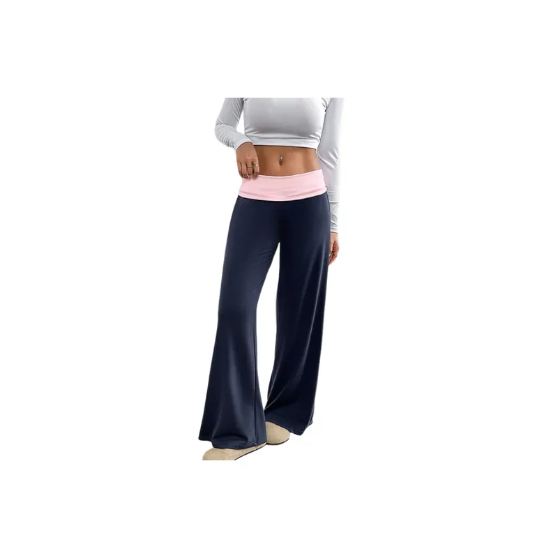 Casual Plain Polyester Sports Pants Women-0
