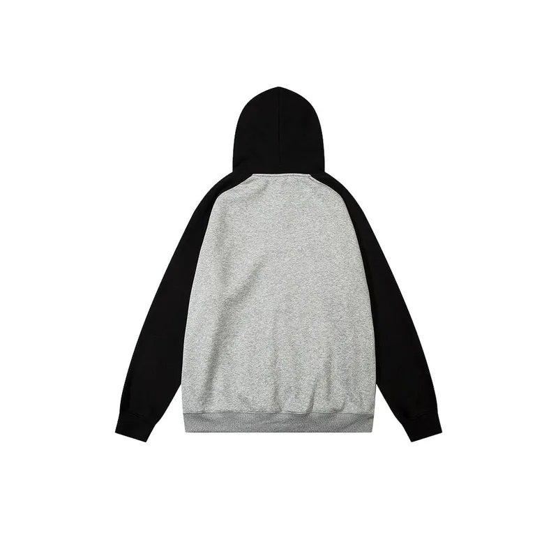 New High Street Trendy Abstract Figures Loose Fit and Versatile Hoodie-5