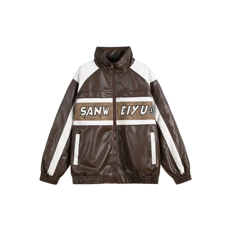 Fashionable Glamorous Leather Jacket-0