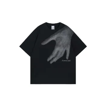 Street Loose Cotton Blended Fabric T Shirt