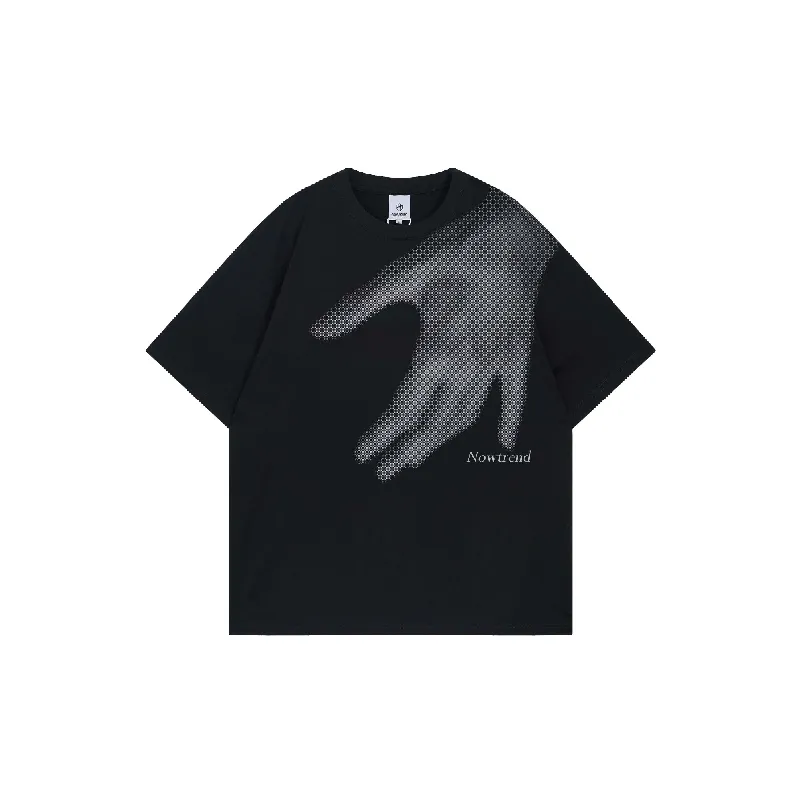Street Loose Cotton Blended Fabric T Shirt-2