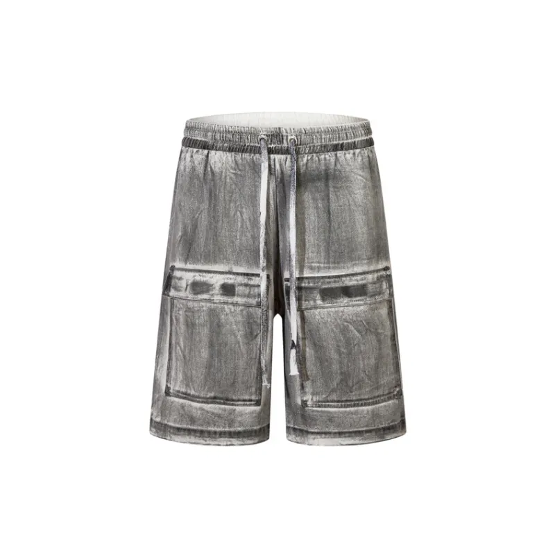 Hip Hop Drawstring Shorts-0