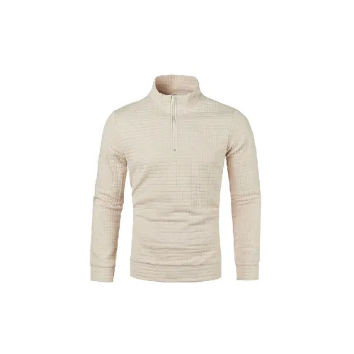Zipper Casual Blended Synthetic Fabrics Sweatshirt