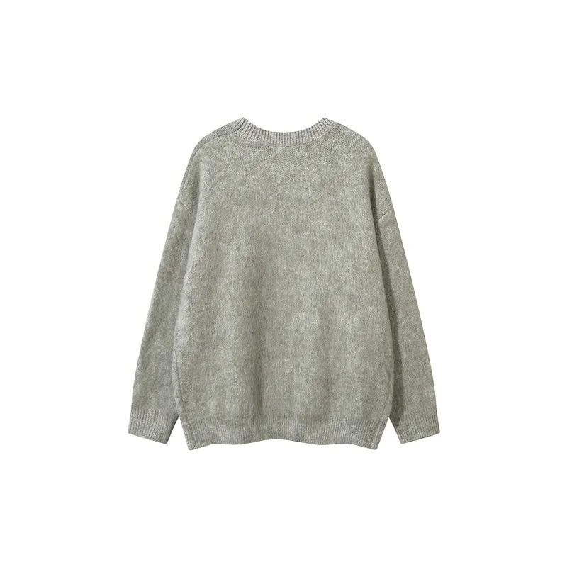 Casual Retro Cotton Blended Fabric Sweater-5