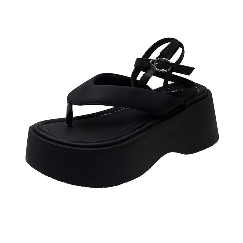 Simple Plain Beach Sandals-3