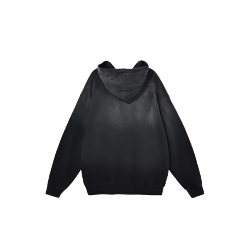 Spray Mule Gradient Wash Digital Print Hoodie-1