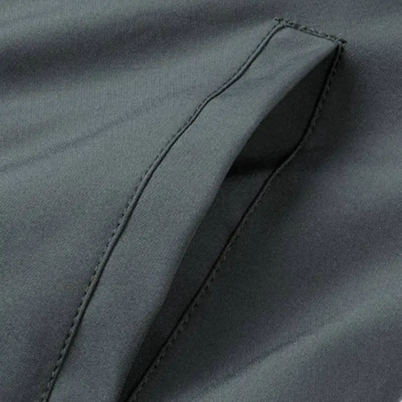 Retro Plain Polyester Jacket-8