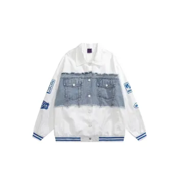 Versatile Patchwork Denim Jacket