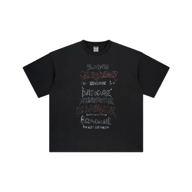 Retro Loose 100% Cotton T Shirt Unisex-6