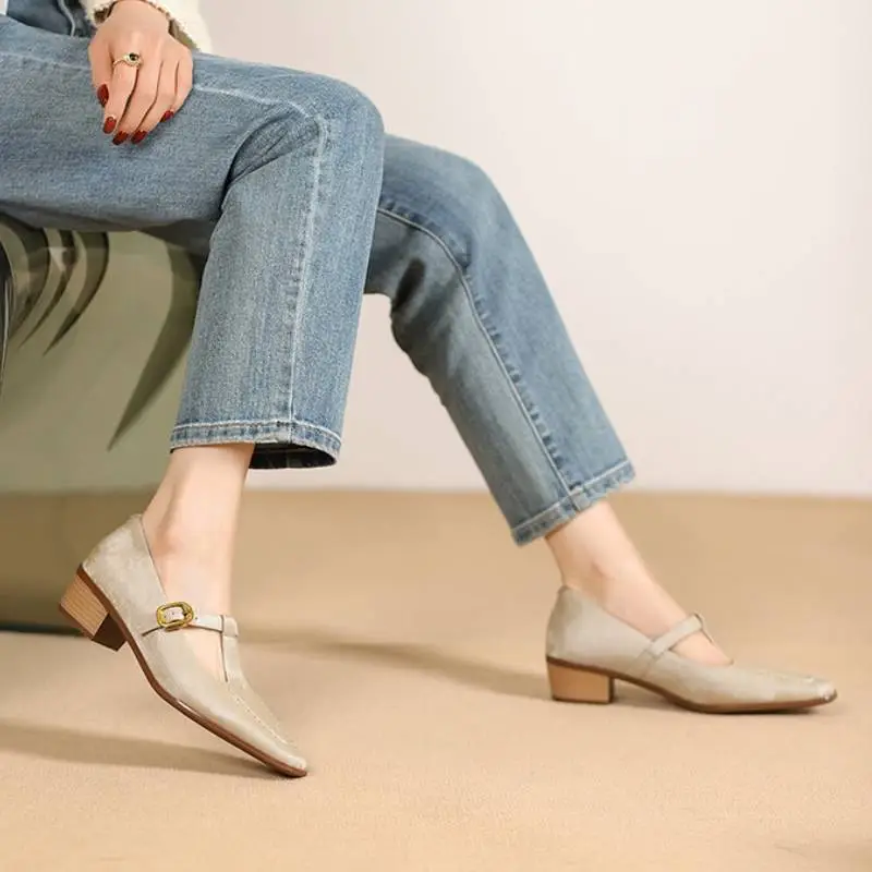 Retro Casual Mary Jane Shoes-5