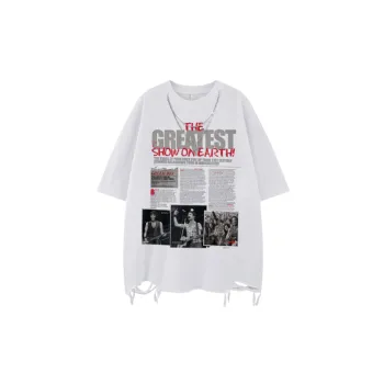 Simple Retro Cotton Blended Fabric T Shirt Unisex