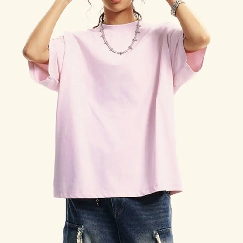 Simple Casual Cotton T Shirt-11