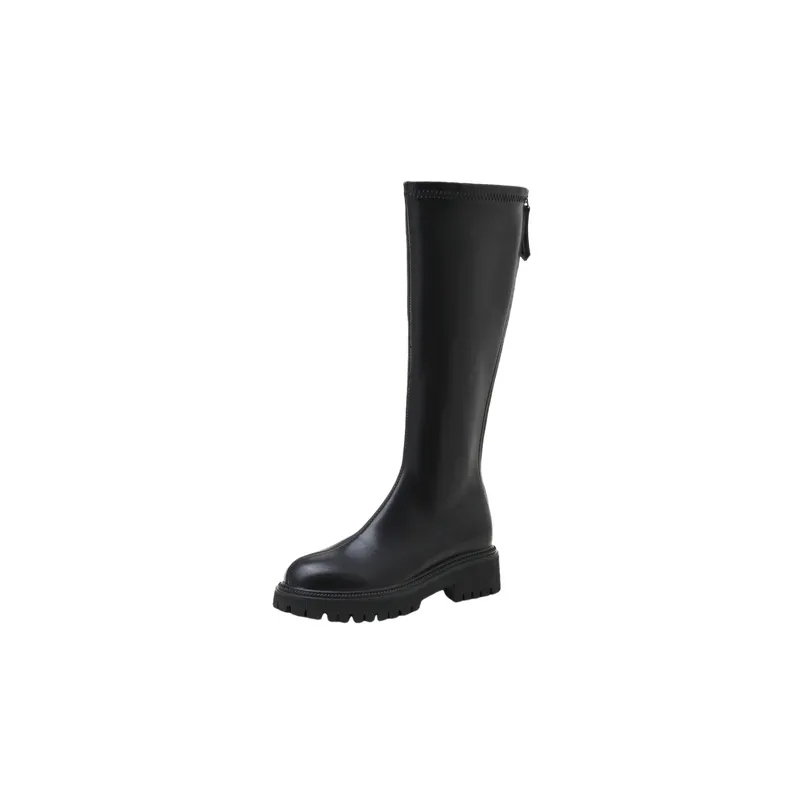 Basics Simple Knee High Boots-0