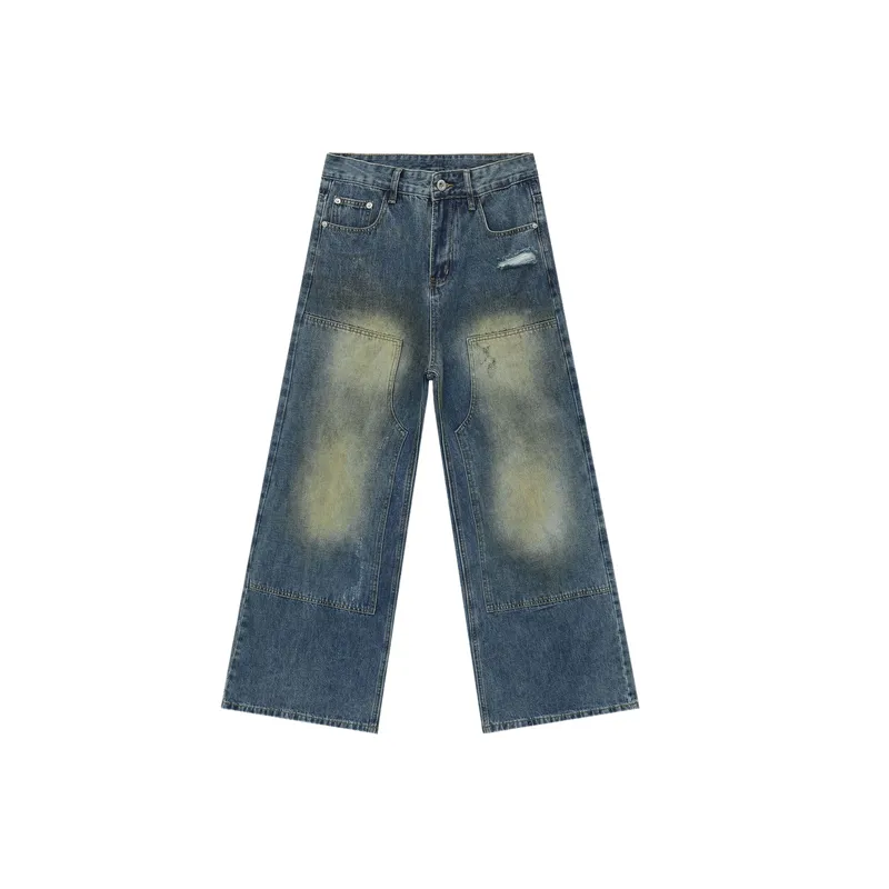Loose Straight Leg Jeans-0