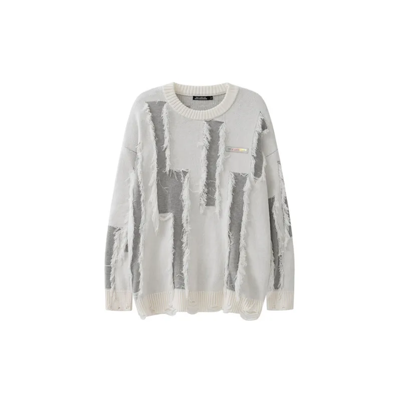 New Color matching Rick Tassel Niche Design Sweater-0